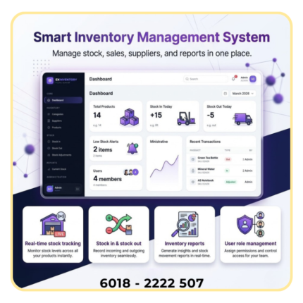 Inventory Management System | POS Stock Control Software | Stock In Out & Reports | Retail Wholesale Warehouse Solution