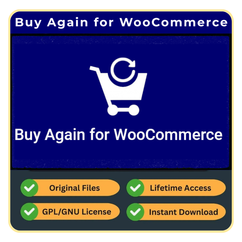 6 Buy Again for WooCommerce (Free Updates + GPL) - Image 1