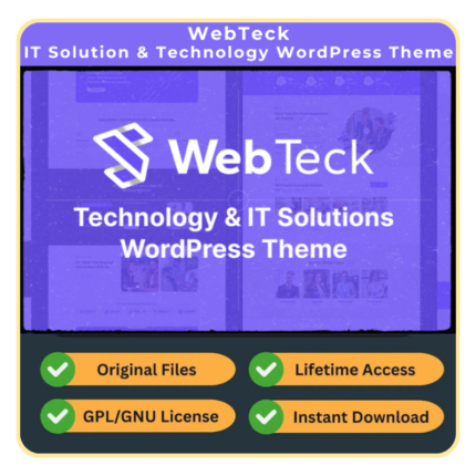 Webteck – IT Solution & Technology WordPress Theme (GPL | Latest Version 2.0)
