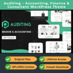Auditing – Accounting, Finance & Consultant WordPress Theme (GPL | Latest Version 3.3)