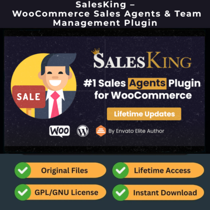 SalesKing — WooCommerce Sales Agents & Team Management Plugin (GPL | Latest Version 1.7.85)