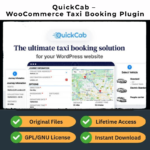 QuickCab — WooCommerce Taxi Booking Plugin (GPL | Latest Version 1.4.6)