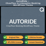 AutoRide – Chauffeur & Limousine Booking WordPress Theme (GPL | Latest Version 3.6)