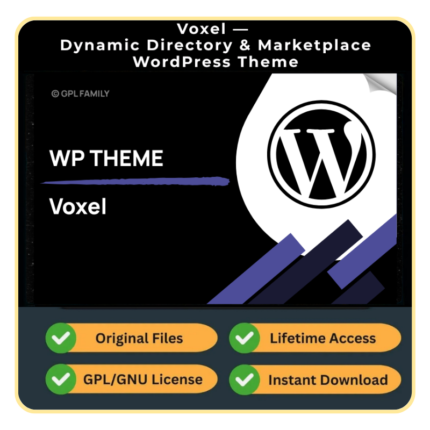 Voxel — Dynamic Directory & Marketplace WordPress Theme (Create Advanced Websites)