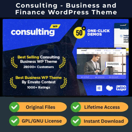 Consulting - Business and Finance WordPress Theme