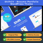 ShiftCV - Resume Portfolio WordPress Theme