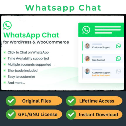 WhatsApp Chat for WordPress (GPL) – Live Chat & Customer Support Plugin