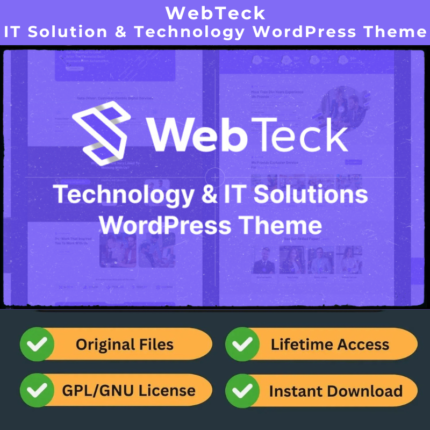 Webteck – IT Solution & Technology WordPress Theme (GPL | Latest Version 2.0)