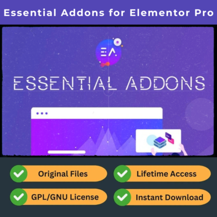 Essential Addons for Elementor Pro (GPL) – 70+ Widgets & Extensions